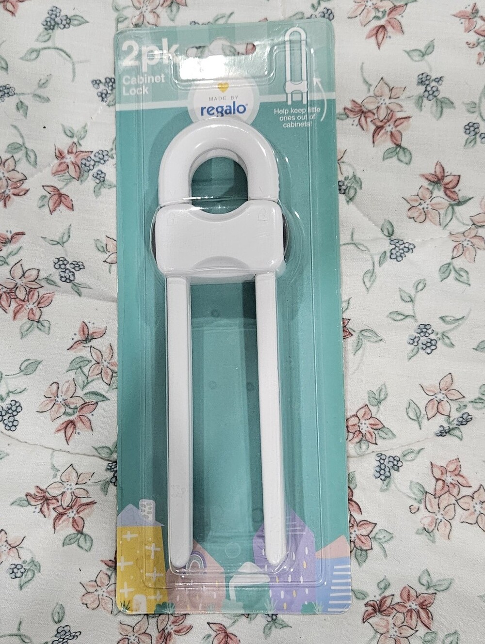 Regalo 2pk Cabinet Lock- White, 6131W